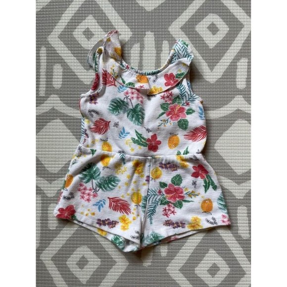 2T/3T Zara Baby Tropical Floral Romper - Picture 1 of 6